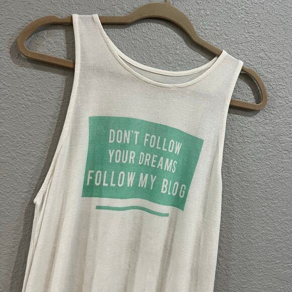 Decree Influencer Blogger Graphic Flowy Tank Top XL - Picture 2 of 4